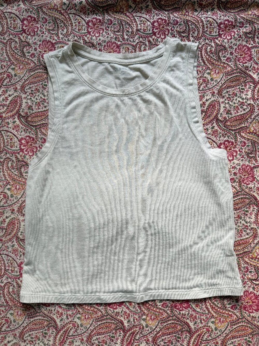 Old Navy Best Tee Tank in Cream - Picture 2 of 2